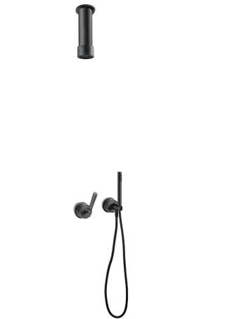 JEE-O soho 04 Decken-Duschkombination, hammercoated schwarz matt, 700-6442 700-6442