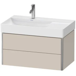 Duravit XSquare Waschtischunterbau wandhängend Taupe Supermatt 784x460x397 mm - XS416808383 XS416808383