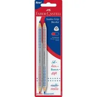 Faber-Castell Buntstift Faber-Castell Buntstifte Jumbo Grip rot/blau 2er Set