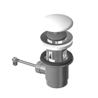 LAUFEN Standard Ablaufventil mit Keramik abdeckung H898305 und Zughebel H8981870000001