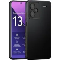 CoolGadget Handyhülle Handy Schutzhülle für Xiaomi Redmi Note 13 Pro+ 5G matt schwarz 6,67 Zoll, Silikon TPU Hülle Schutz Tasche Cover schlicht Slim Case