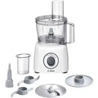 BOSCH Küchenmaschine MultiTalent 3 MCM3100W, 800 W, 2,3 l Schüssel, Schneid-Raspel-Wendescheibe, Schlagscheibe (Sahne), Deckel, weiß
