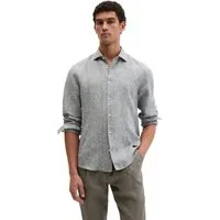 Marc O'Polo Langarmhemd aus feinem Leinen-Chambray