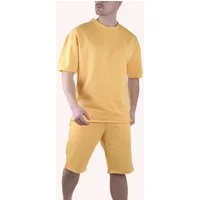 Megaman Jeans Freizeitanzug Herren Outdoor Sportanzug Freizeitanzug Trainingsanzug Fitness (Spar-Set, Hose mit T-Shirt), Bestehend aus Hose und T-Shirt