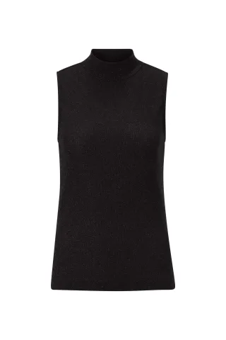 Rich & Royal - EV Glam Rib Turtle Top black - Gr. - XS