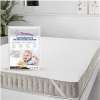 Matratzenschoner Wasserdicht 100% Baumwolle Inkontinenz Matratzenauflage Elastoria Parpalinam, 100% wasserfest, Atmungsaktiv, Hygienisch, Kein Knistern, Geräuschsarm