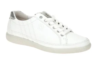 Gabor 66.458.50 YORK Damen Halbschuhe Sneaker wei?/argento - extra leicht