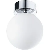Paulmann LED Deckenleuchte Selection Bathroom Gove IP44 3000K 9W Satin, Glas/Metall, LED fest integriert, Warmweiß
