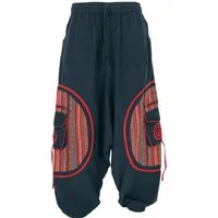Guru-Shop Relaxhose Haremshose, Pluderhose, Pumphose, Aladinhose -.. Hippie, Festival, Ethno Style, alternative Bekleidung