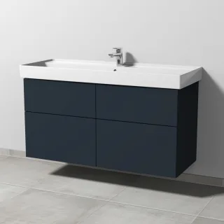 Sanipa 3way Waschtischunterbau zu Villeroy & Boch Collaro Waschtisch mit 4 Auszügen, Marine-Matt SP8381R