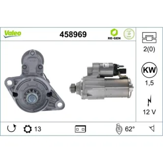 Valeo Anlasser 2,0 kW Audi CUPRA Seat Skoda VW 458969
