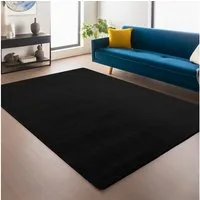 Jimri Teppich Fluffy flauschiger Teppich Läufer Hochwertige Kurzflor Teppich, Rund