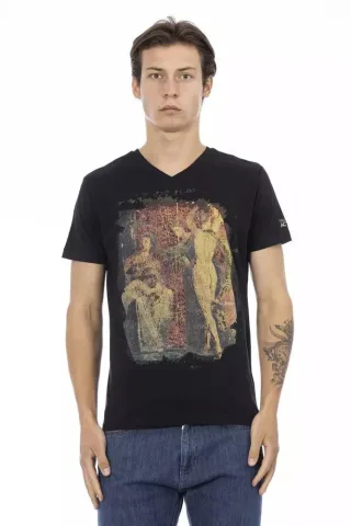 Trussardi Action Black Baumwolle Herren T-Shirt