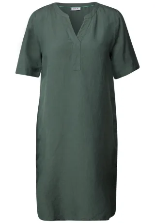 Cecil - Split Neck Kleid grün - Gr. - XS