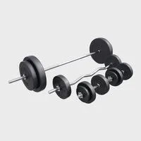 GORILLA SPORTS Langhantel Hantelset Kunststoff 100 kg