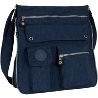 BAG STREET Umhängetasche Damentasche Umhängetasche Handtasche Schultertasche Schwarz Blau, als Schultertasche, Umhängetasche tragbar