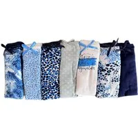 Slip Damen Slip 7er Pack – Gemustert, Baumwolle, Mit Schleifchen