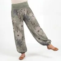 OriginalYou Haremshose Sommerhose luftig und leichte Pumphose für Damen mit elastischem Bund, sommerliches Design, Middle Waist