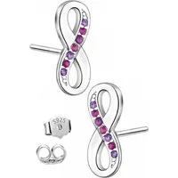 Limana Paar Ohrstecker Damen Schmuck Ohrringe 925 Silber rhodiniert Unendlichkeits-Zeichen (inkl. Dose Geschenk Ostern Geburtstag Muttertag Weihnachten), für Frauen Ehefrau Freundin Mutter