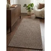 HANSE Home Wollteppich Calmio, auch als Läufer und in rund, rechteckig, Höhe: 18 mm, Handgetuftet, Wolle, Natur, Wohnzimmer, Schlafzimmer, Skandi, Hygge