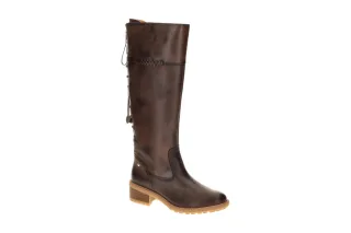 Pikolinos W0D-9782 caoba Damenstiefel Medina Braun Gummisohle 3cm Blockabsatz