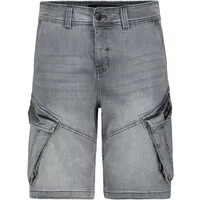 Urban Surface Jeansshorts Cargo mit Gürtel und Design Taschen Denim Bermuda Shorts
