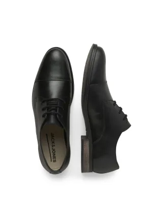 JACK&JONES - JFWRAYMOND LEATHER NOOS anthracite - Gr. - 42
