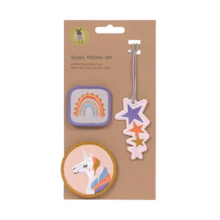 Lässig Patches und Anhänger 3er Set - Einhorn