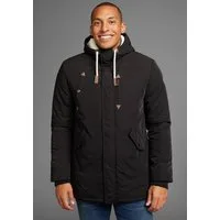 Bruno Banani Winterjacke modischer Stil, taillierte Passform, mit Kapuze, mit Kordelzügen