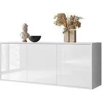 Lookway Kommode SANAYI Weiß hochglanz