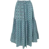 Guru-Shop Minirock Maxirock Batik, langer Sommerrock, farbenfroher.. alternative Bekleidung