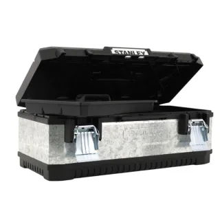 Stanley - Werkzeugkasten, Galvanisiert (Schwarz/Silber)