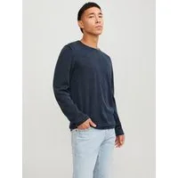 Jack & Jones Rundhalspullover JJELEO KNIT CREW NECK NOOS Baumwolle, regular fit