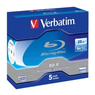 1x5 Verbatim BD-R Blu-Ray 25GB 6x Speed Jewel Case