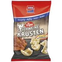 XOX Knabberei, XOX Schweinekrusten im Eigenfett frittierte Schweineschwarten 100g