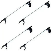Provance Greifzange Greifzange 76 cm mit magnetischer Spitze Greifhilfe Müllgreifer Alu, 4-tlg.
