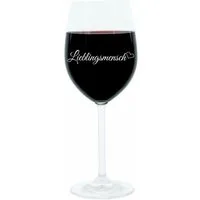 LEONARDO Weinglas Lieblingsmensch, Glas, lasergraviert