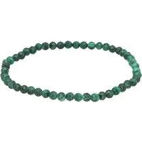 Lebensquelle Plus Armband Malachit, facettiertes Armband, 4 mm
