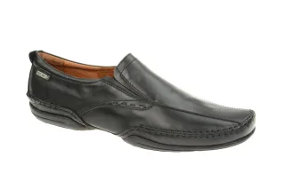 Pikolinos 03A-6222 black Puerto Rico Herrenschuhe schwarz Echtleder Slipper