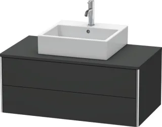 Duravit XSquare Konsolenwaschtischunterbau wandhängend Graphit Supermatt 1000x548x400 mm - XS4911080 XS491108080