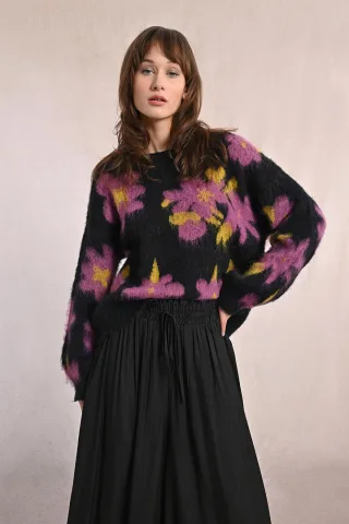 molly bracken - Strickpullover schwarz - Gr. - XL