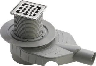 Viega Badablauf Advantix Top 4914.10 in DN50 Kunststoff grau 669195