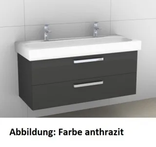 Artiqua 413 Waschtischunterschrank für Citterio 500553 ( ehem. 123520) Riviera Eiche quer NB, 413-WU 413-WU2L-K106-7180-438
