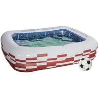 Happy People Planschbecken Family Pool Stadion (200x150x50cm), mit zwei Becherhaltern und Ball