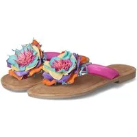 Lazamani LAZAMANI LA33726 FUXIA Damen Leder pink Pantolette
