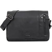 ALMADIH Umhängetasche Leder Umhängetasche DYLAN Ledertasche 15 Zoll Aktentasche braun