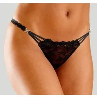 LASCANA String mit dekorativen Strass-Schnallen