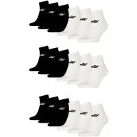 PUMA Sportsocken PUMA Quarter Socken Sneaker knöchelhoch für Damen Herren 18er Pack (18-Paar, 18 Paar) Logoschriftzug