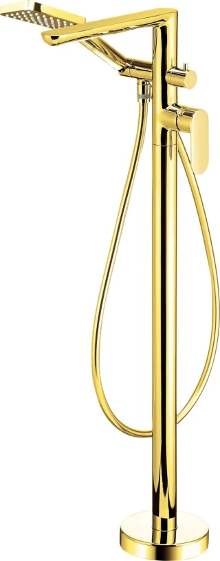 Neuesbad Serie 100 Freistehende Wannenarmatur, gold NB1DEBGA_Z17M1