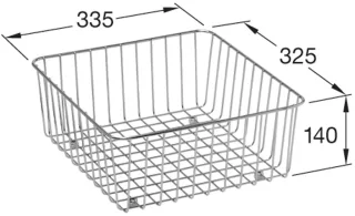 Villeroy & Boch Zubehör Drahtkorb 8K0400 Edelstahl, 8K0400K1 8K0400K1